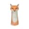Hello Honey® 11" Orange Hand-Painted Decorative Stoneware Fox Vase